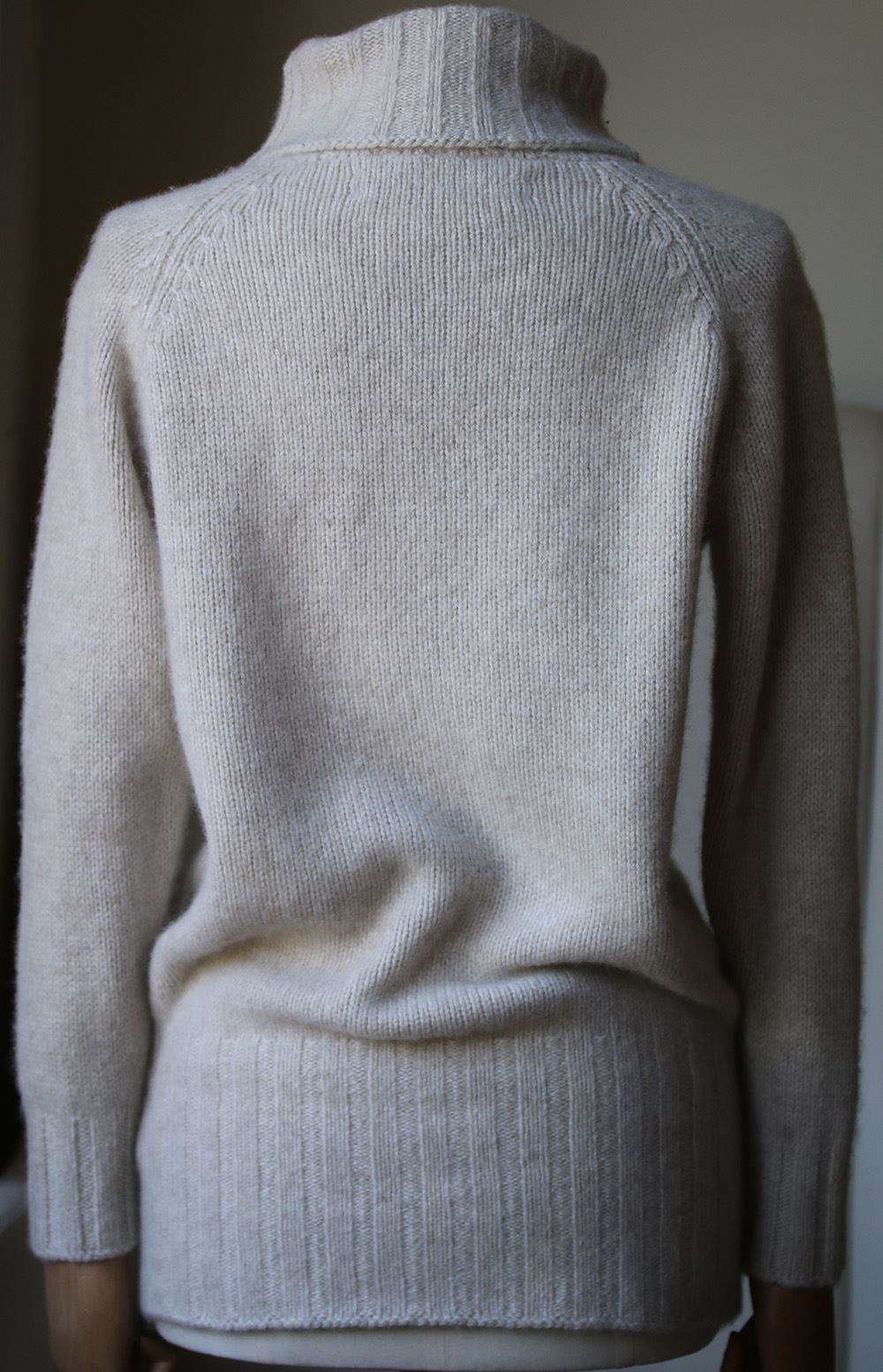 THE ELDER STATESMAN CASHMERE TURTLENECK SWEATER SMALL - Image 4
