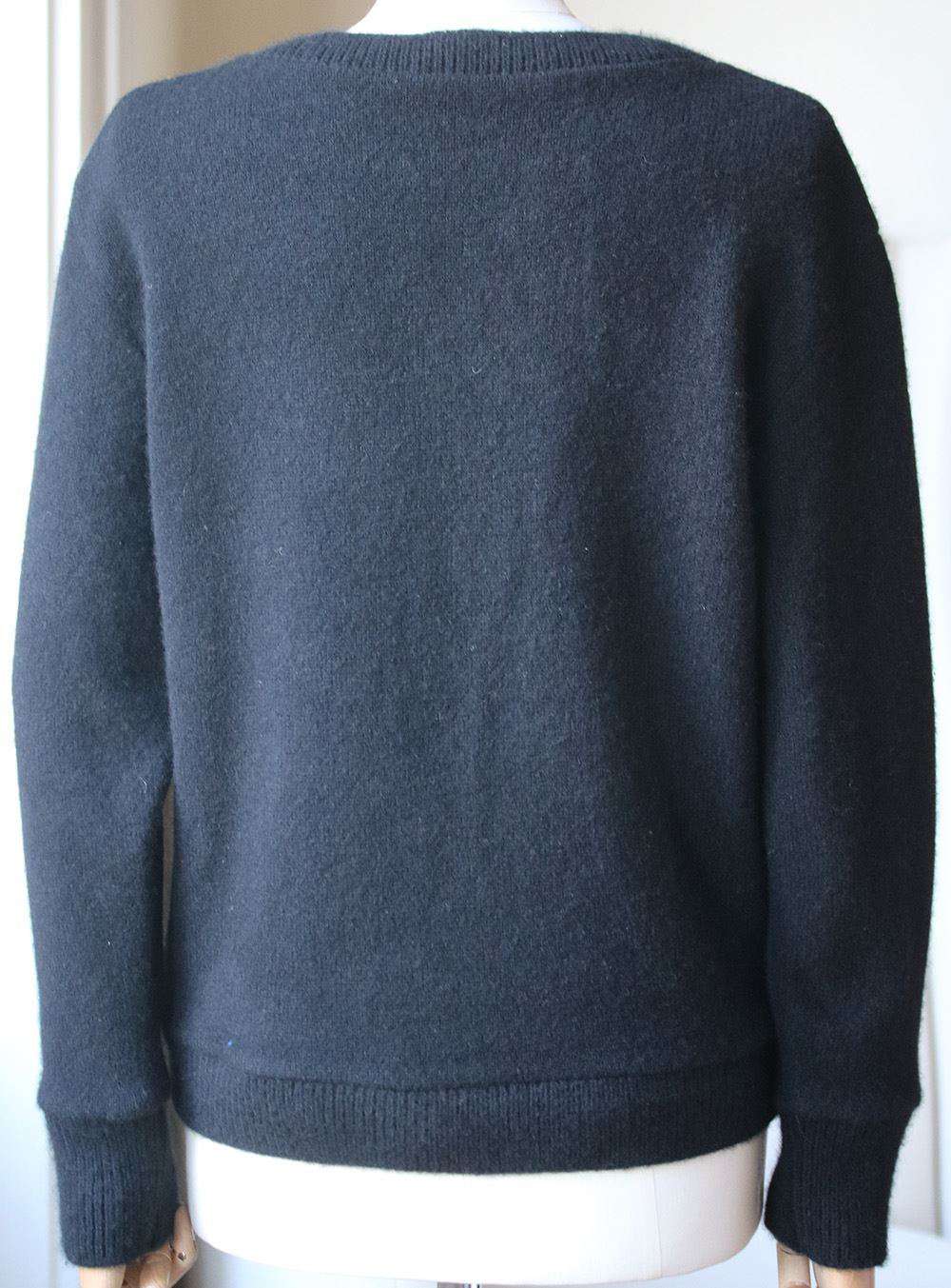 THE ELDER STATESMAN NBA LAKERS LOGO CASHMERE SWEATER SMALL - Image 5