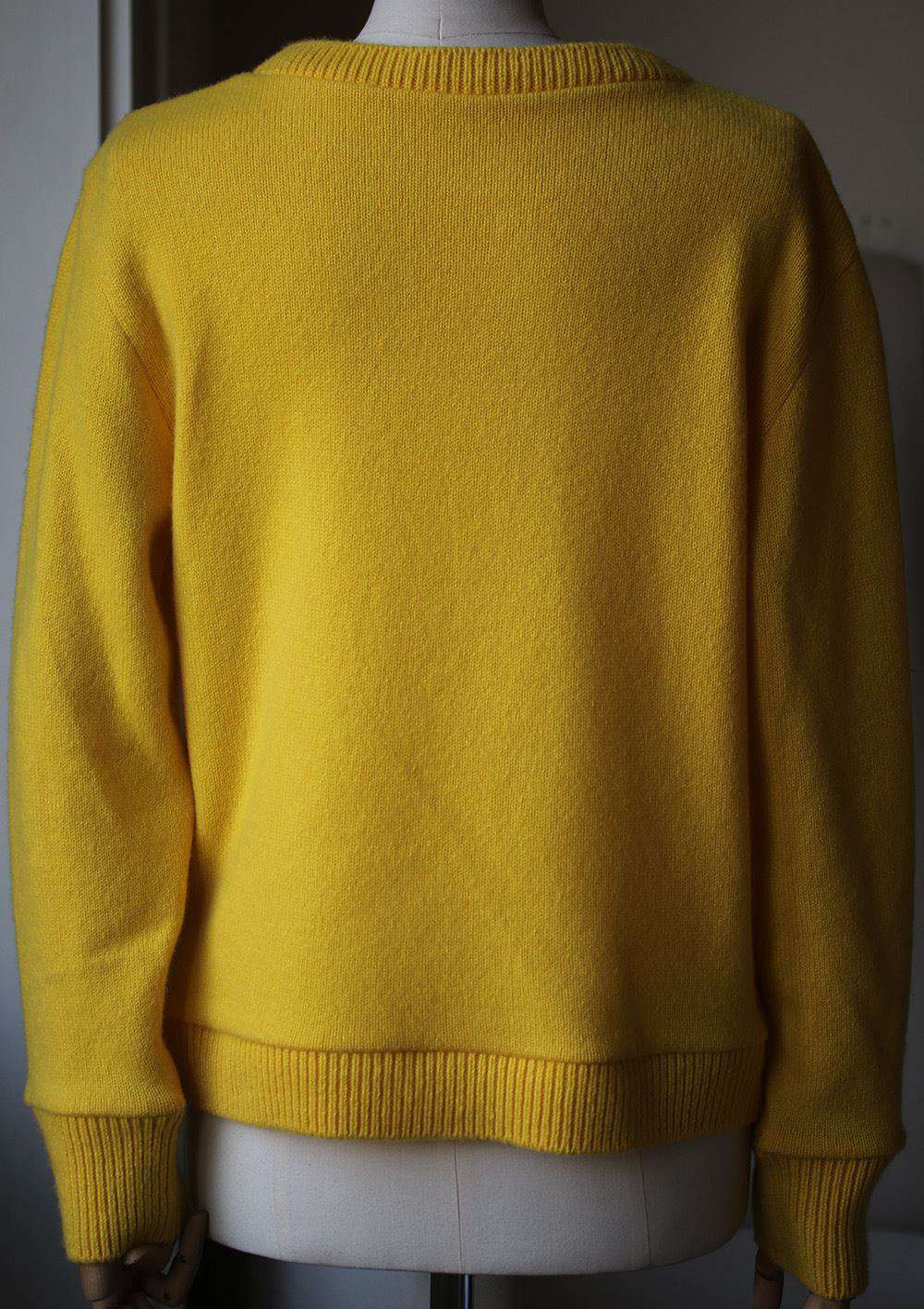THE ELDER STATESMAN NBA LAKERS LOGO CASHMERE SWEATER SMALL - Image 5