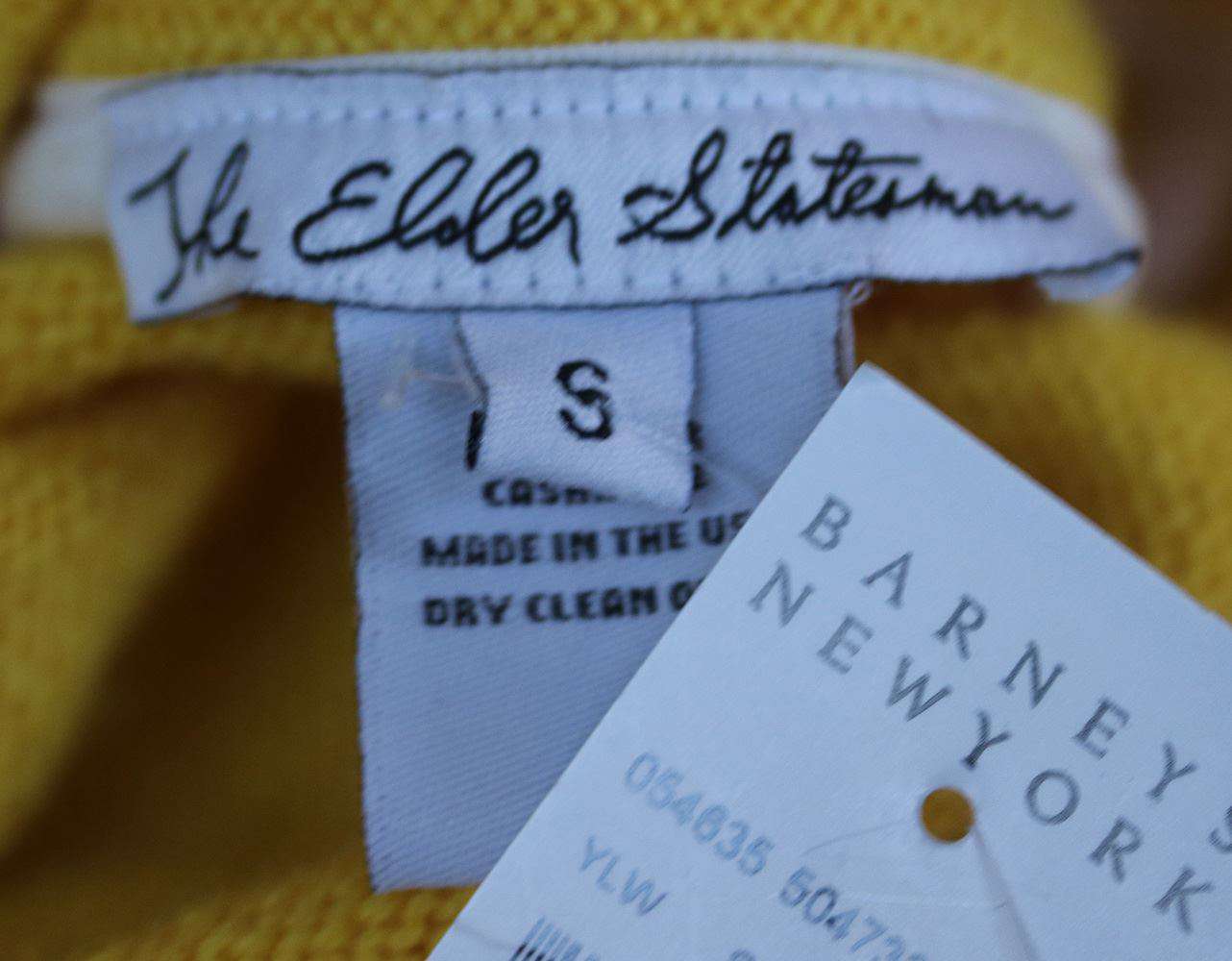 THE ELDER STATESMAN NBA LAKERS LOGO CASHMERE SWEATER SMALL - Image 6