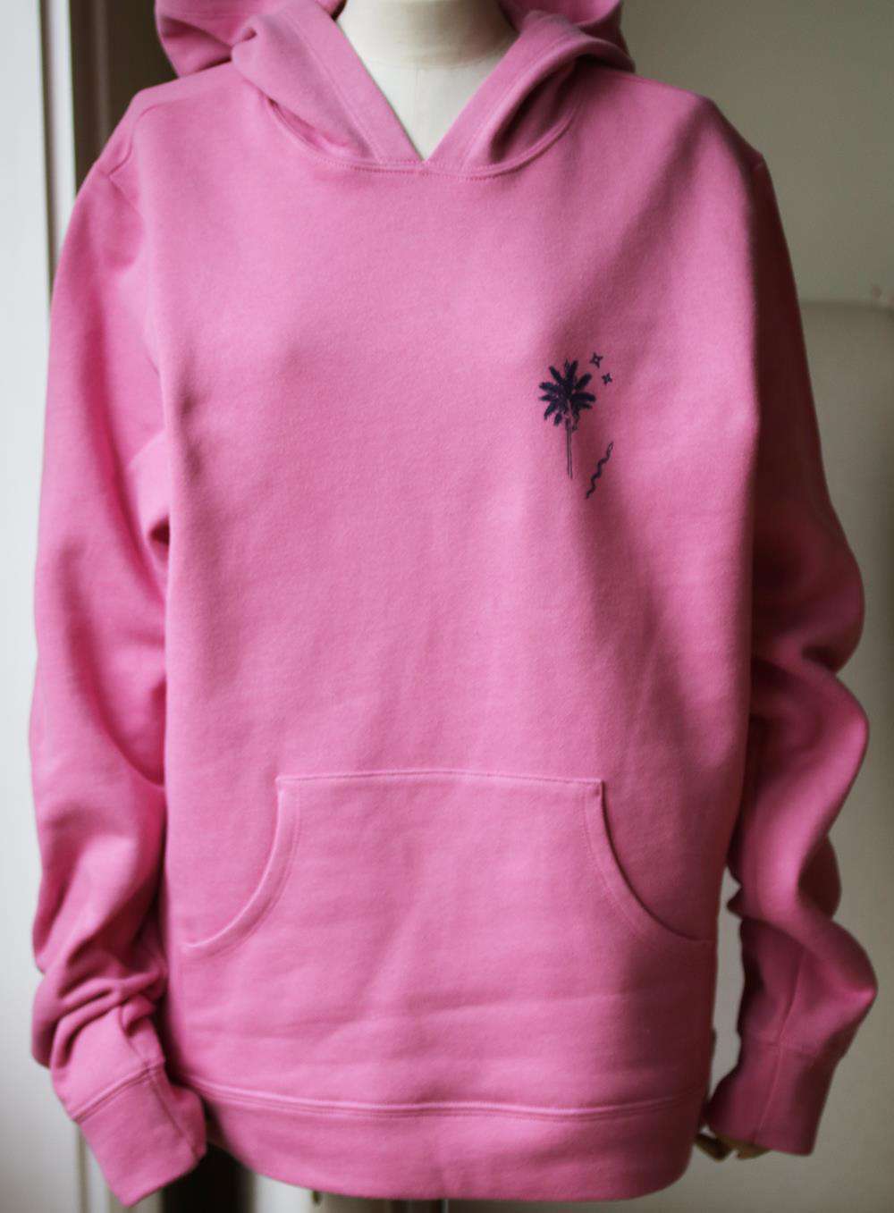 THE ELDER STATESMAN PRINTED COTTON FLEECE HOODIE MEDIUM - Image 2