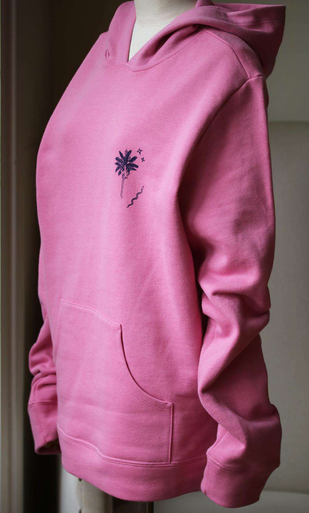THE ELDER STATESMAN PRINTED COTTON FLEECE HOODIE MEDIUM - Image 3