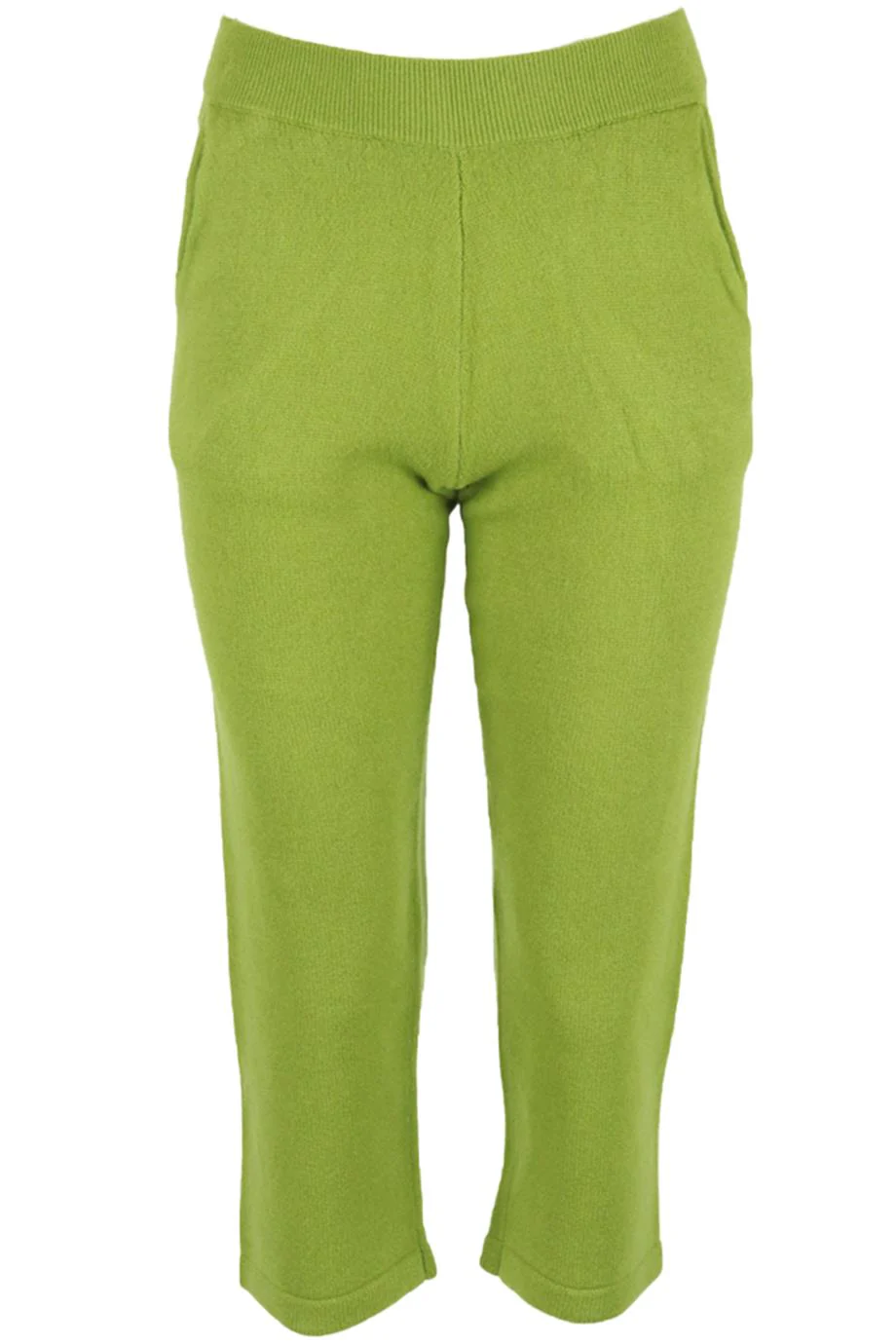 THE ELDER STATESMAN WOOL BLEND STRAIGHT LEG PANTS XSMALL