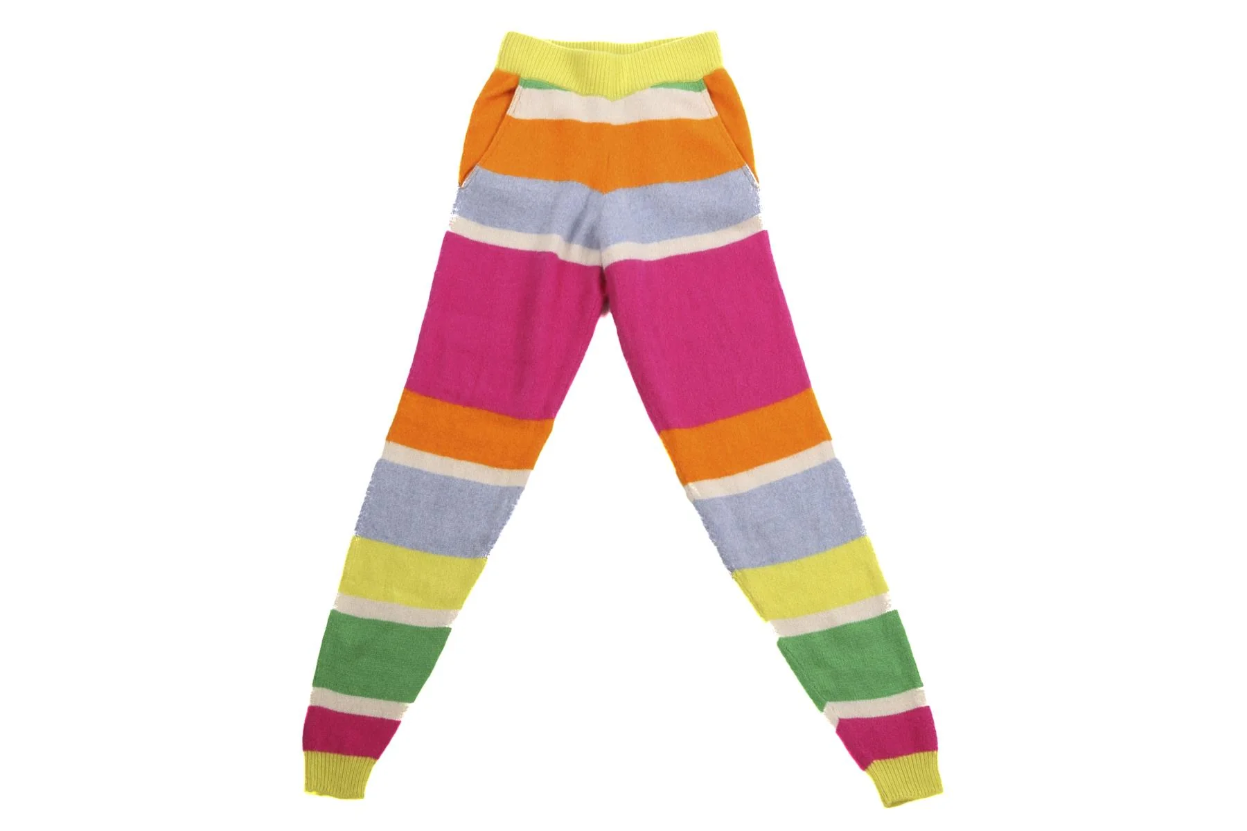 THE ELDER STATESMEN MULTI CASHMERE PANTS XXSMALL - Image 2
