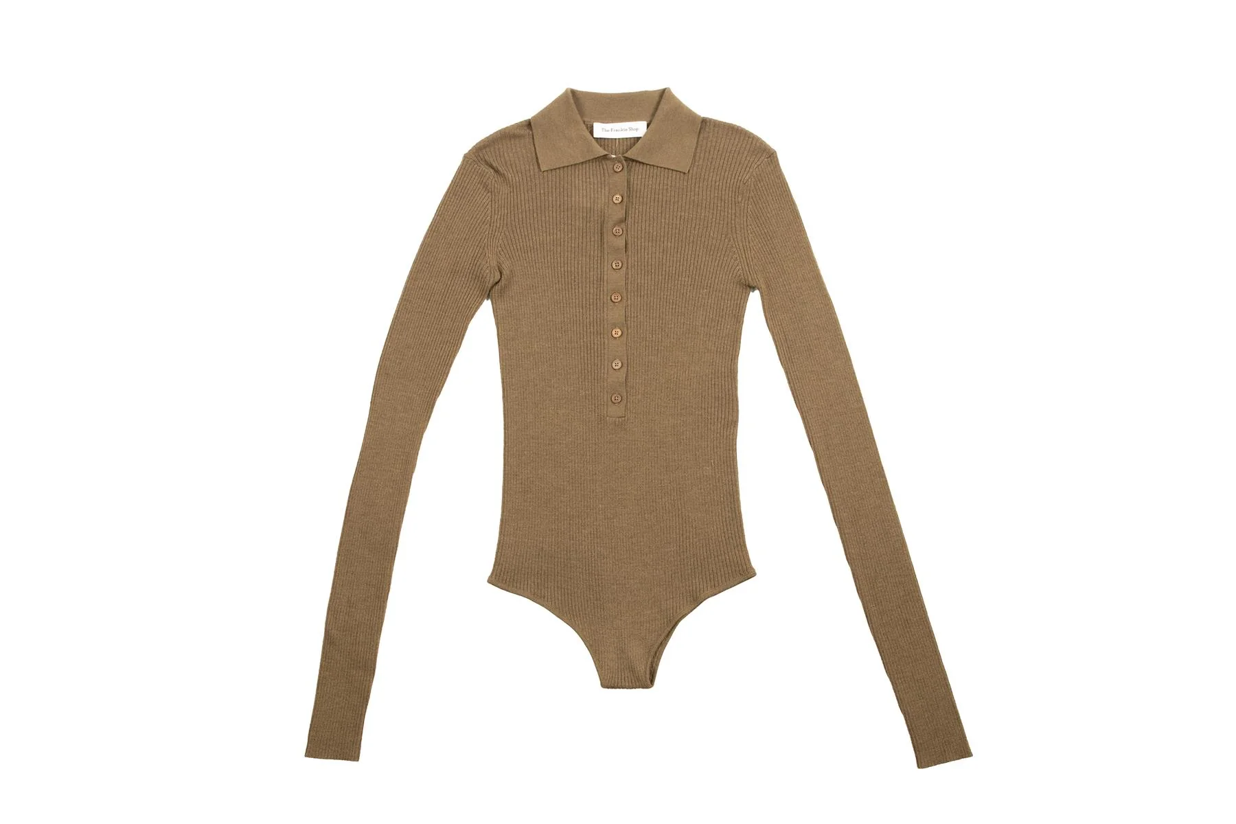 THE FRANKIE SHOP GREEN WOOL BODYSUIT SMALL - Image 2