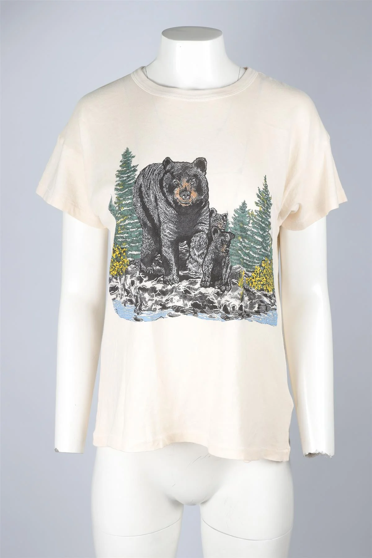 THE GREAT CREAM COTTON T-SHIRT UK 6 - Image 2
