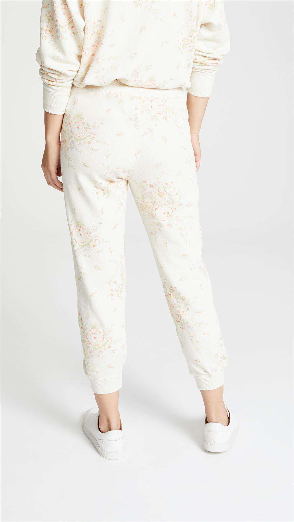 THE GREAT THE CROPPED FLORAL SWEATPANTS 0 UK 6 - Image 2