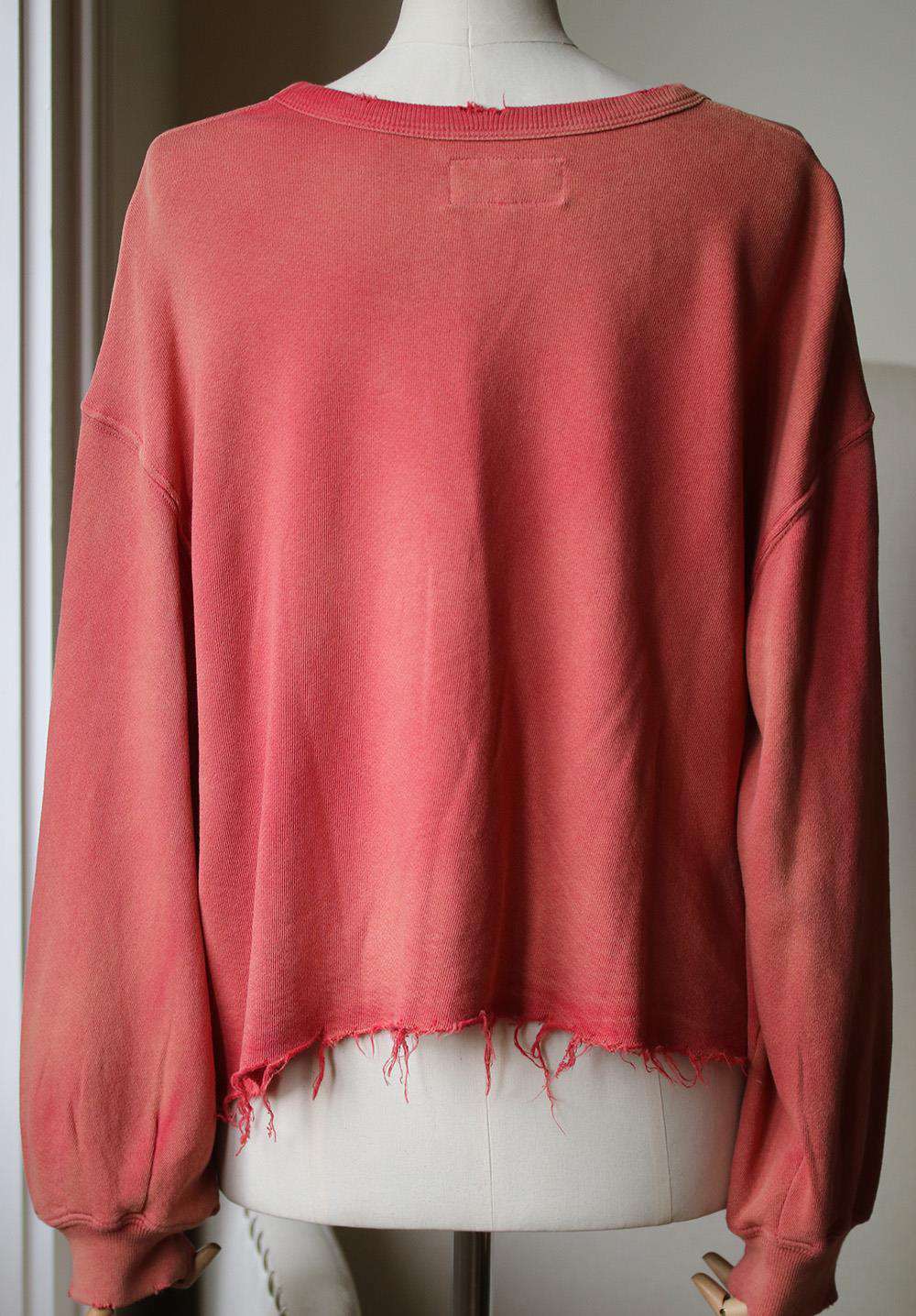THE GREAT THE CUT OFF COTTON SWEATSHIRT UK 12 - Image 5
