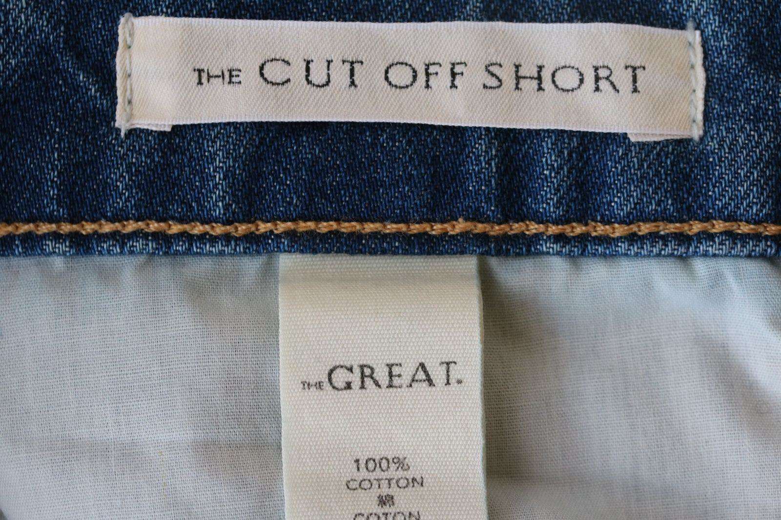 THE GREAT THE CUT OFF DENIM SHORTS W26 UK 8 - Image 5