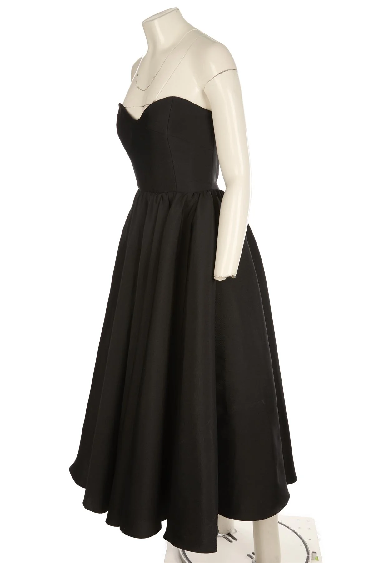 THE NEW ARRIVALS ILKYAZ OZEL BLACK WOVEN MAXI DRESS FR 36 UK 8 - Image 3