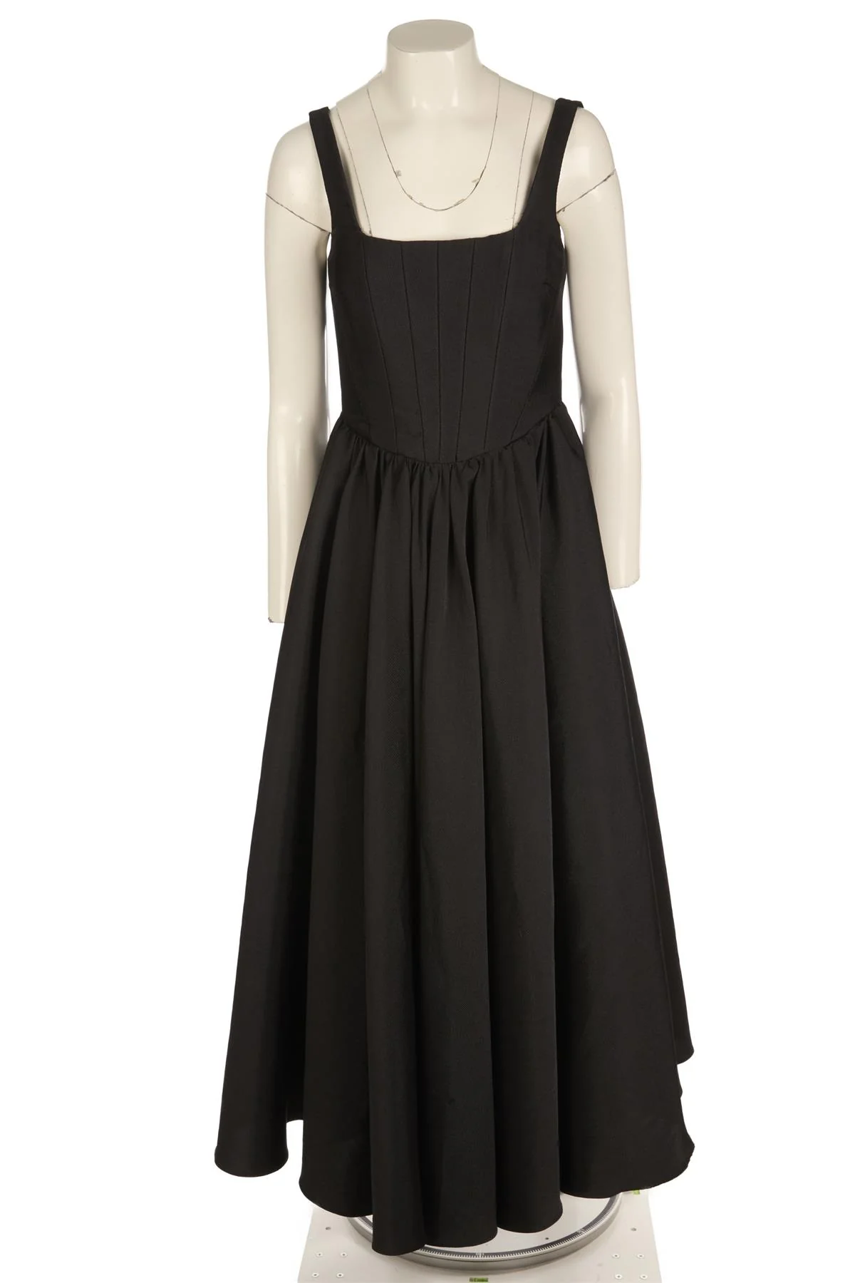 THE NEW ARRIVALS ILKYAZ OZEL BLACK WOVEN MAXI DRESS FR 36 UK 8 - Image 2