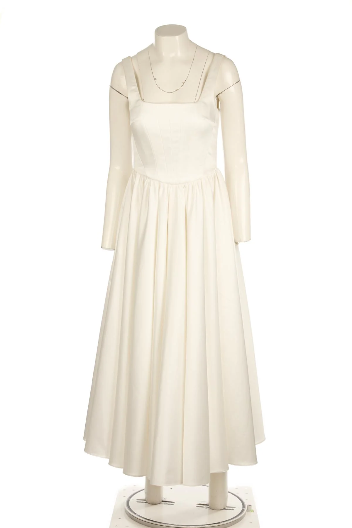 THE NEW ARRIVALS ILKYAZ OZEL WHITE WOVEN MAXI DRESS FR 36 UK 8 - Image 2