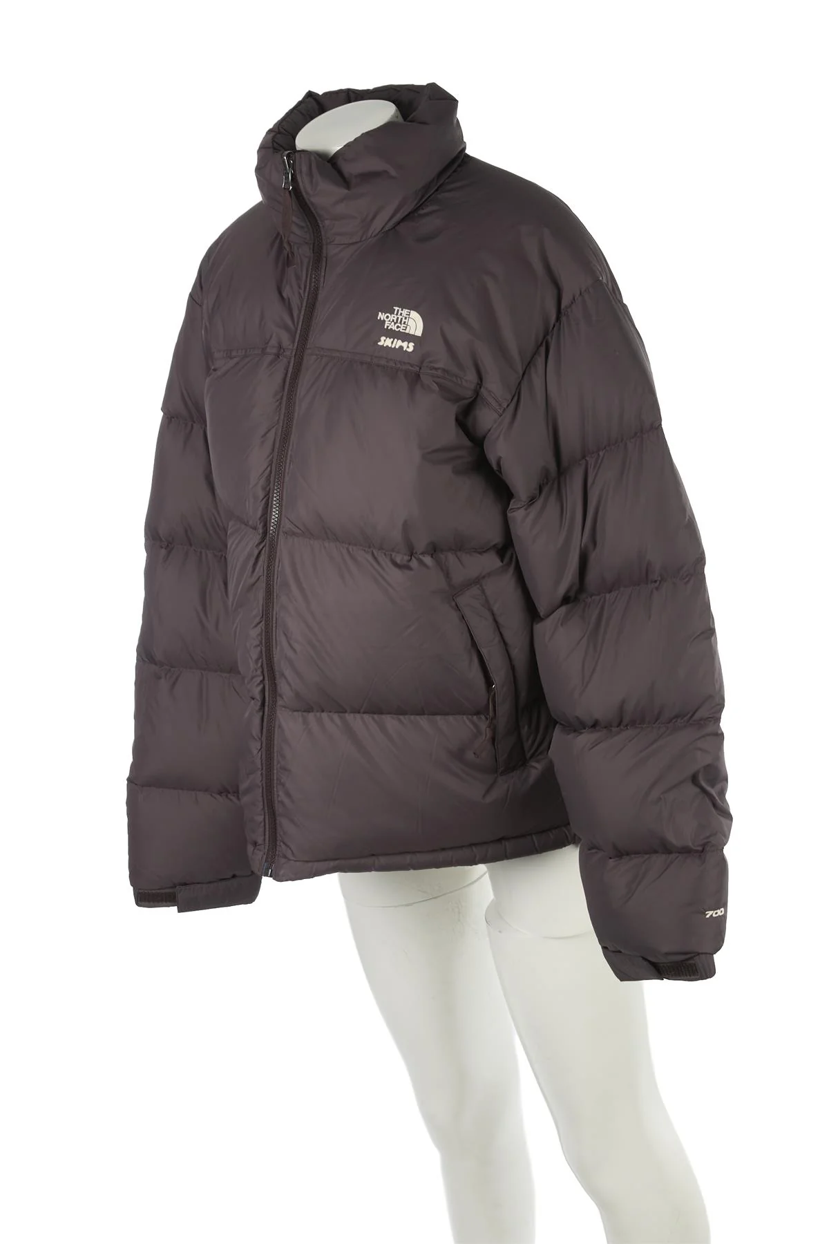 THE NORTH FACE + SKIMS BROWN PADDED SHELL JACKET LARGE - Image 3