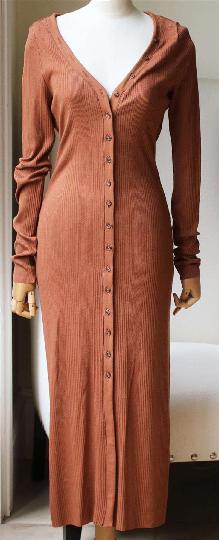 THE RANGE DIVISION RIBBED KNIT MIDI DRESS MEDIUM - Image 3