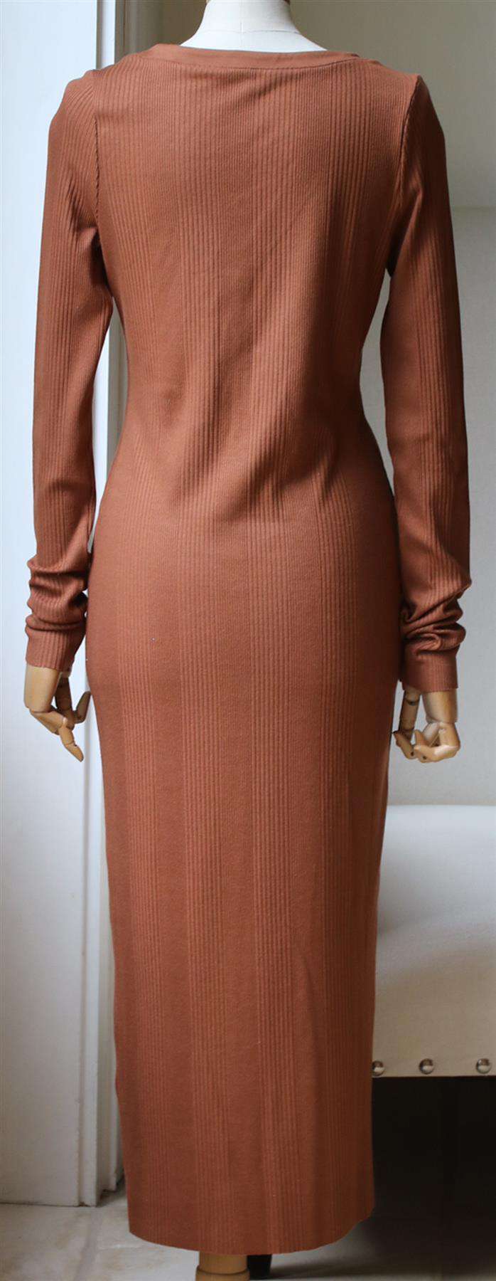 THE RANGE DIVISION RIBBED KNIT MIDI DRESS MEDIUM - Image 5