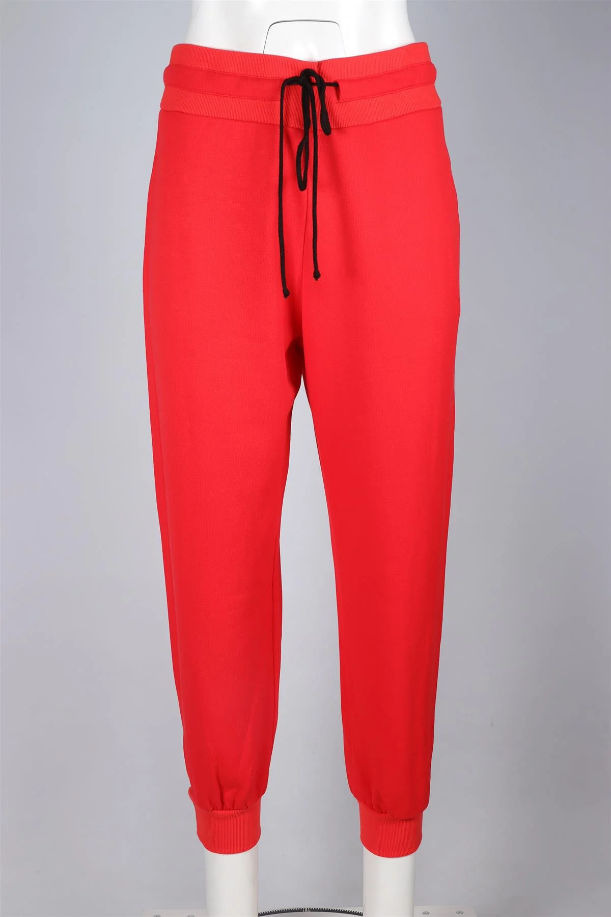 THE RANGE RED COTTON TRACK PANTS LARGE - Image 2