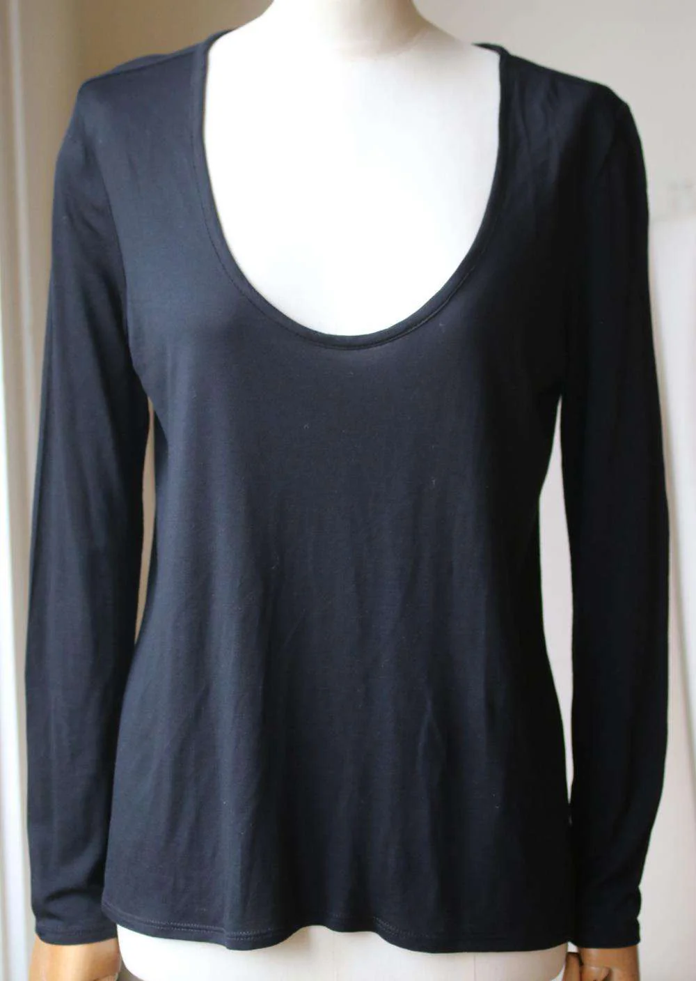 THE ROW BAXERTON STRETCH JERSEY TOP SMALL - Image 2