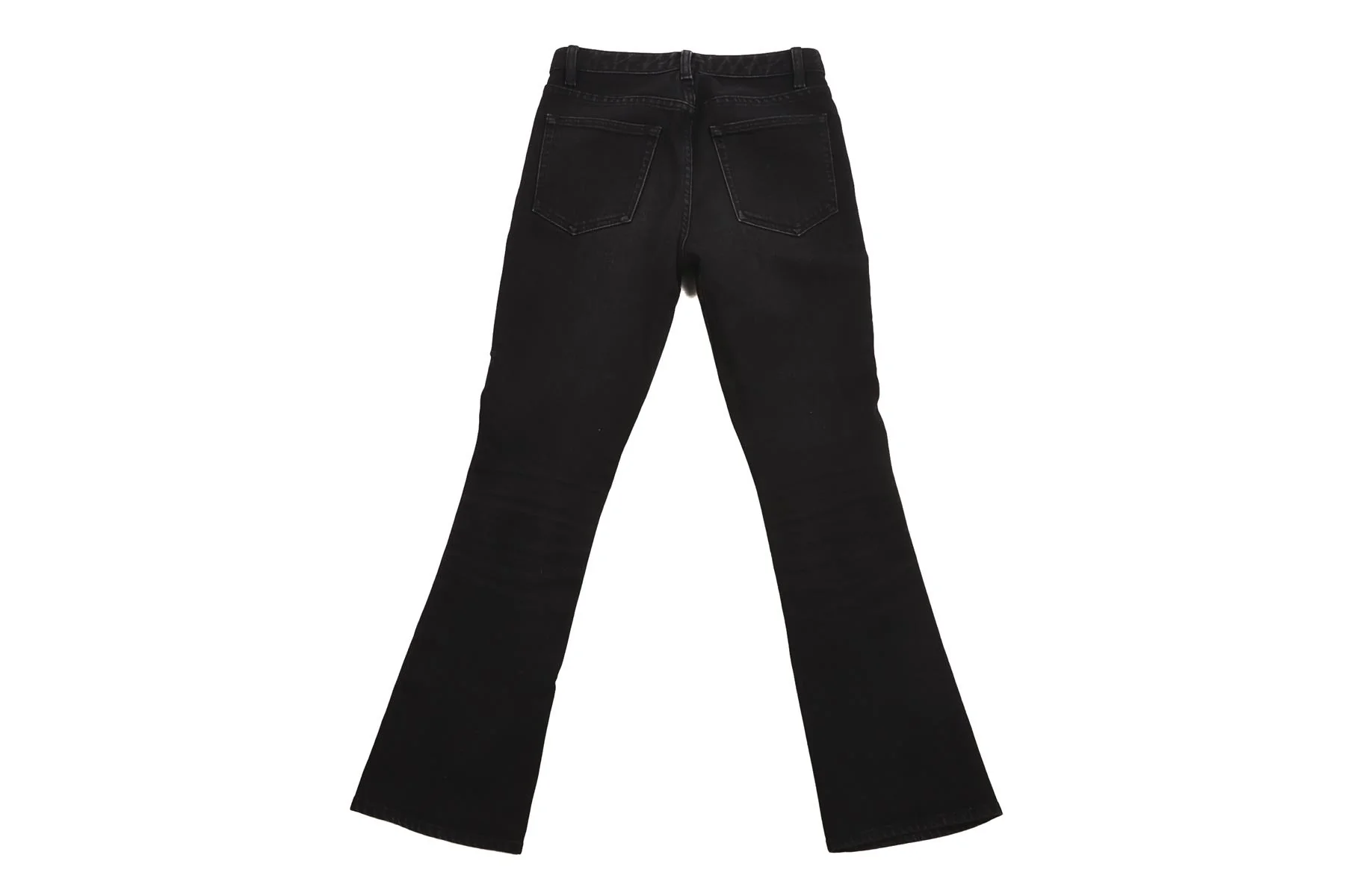 THE ROW BLACK HIGH RISE BOOTCUT JEANS US 0 UK 4 - Image 4