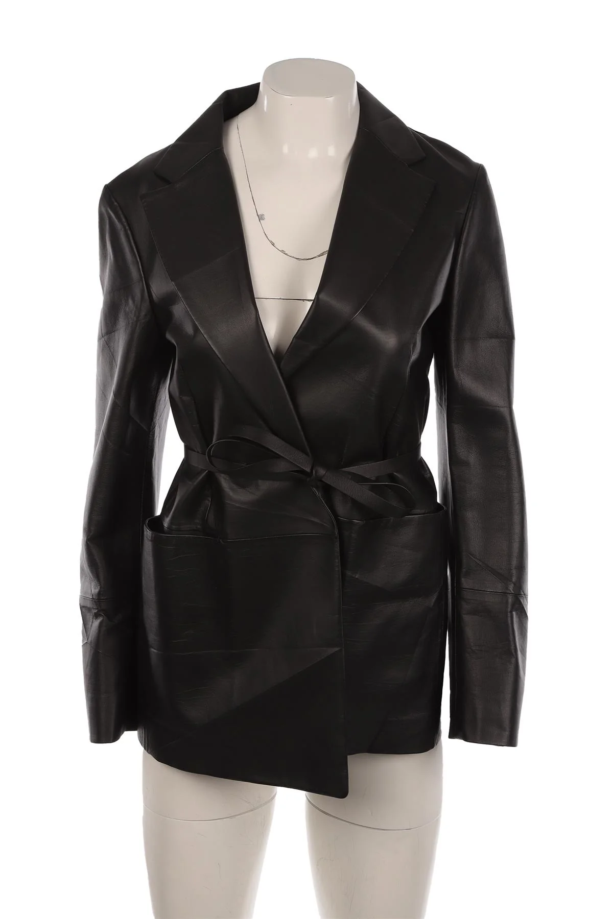 THE ROW BLACK LEATHER BLAZER US 2 UK 6 - Image 2