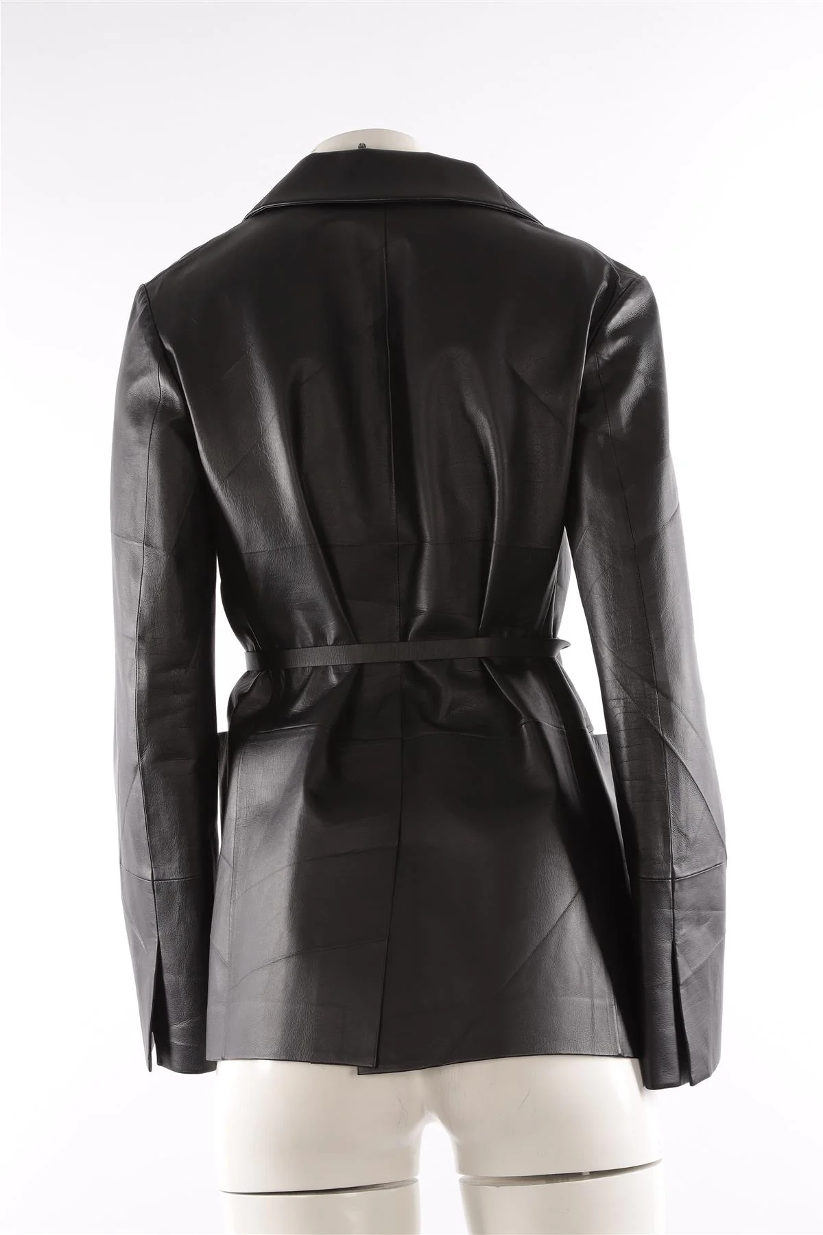 THE ROW BLACK LEATHER BLAZER US 2 UK 6 - Image 4
