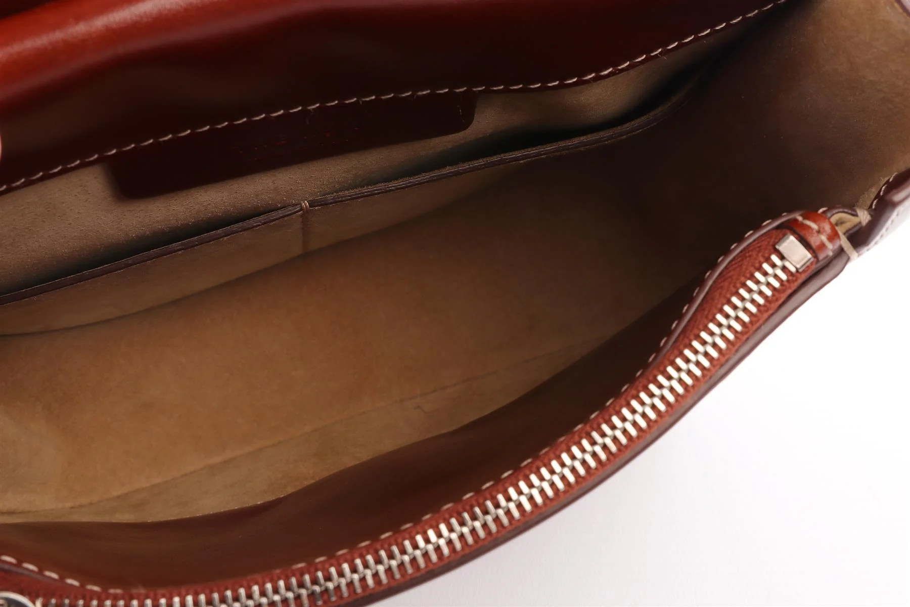 THE ROW BROWN HUNTING 9 LEATHER SHOULDER BAG - Image 12