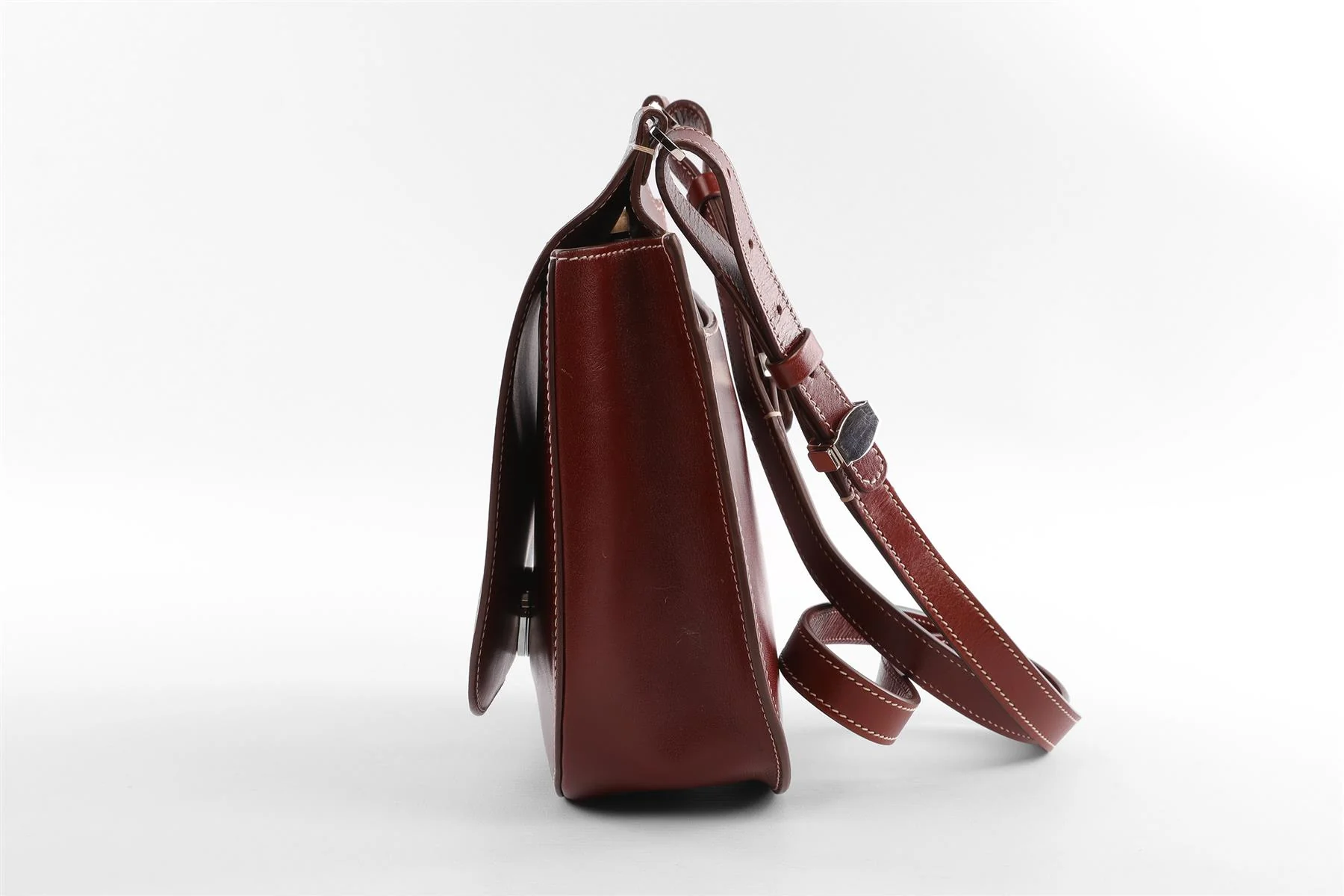 THE ROW BROWN HUNTING 9 LEATHER SHOULDER BAG - Image 6