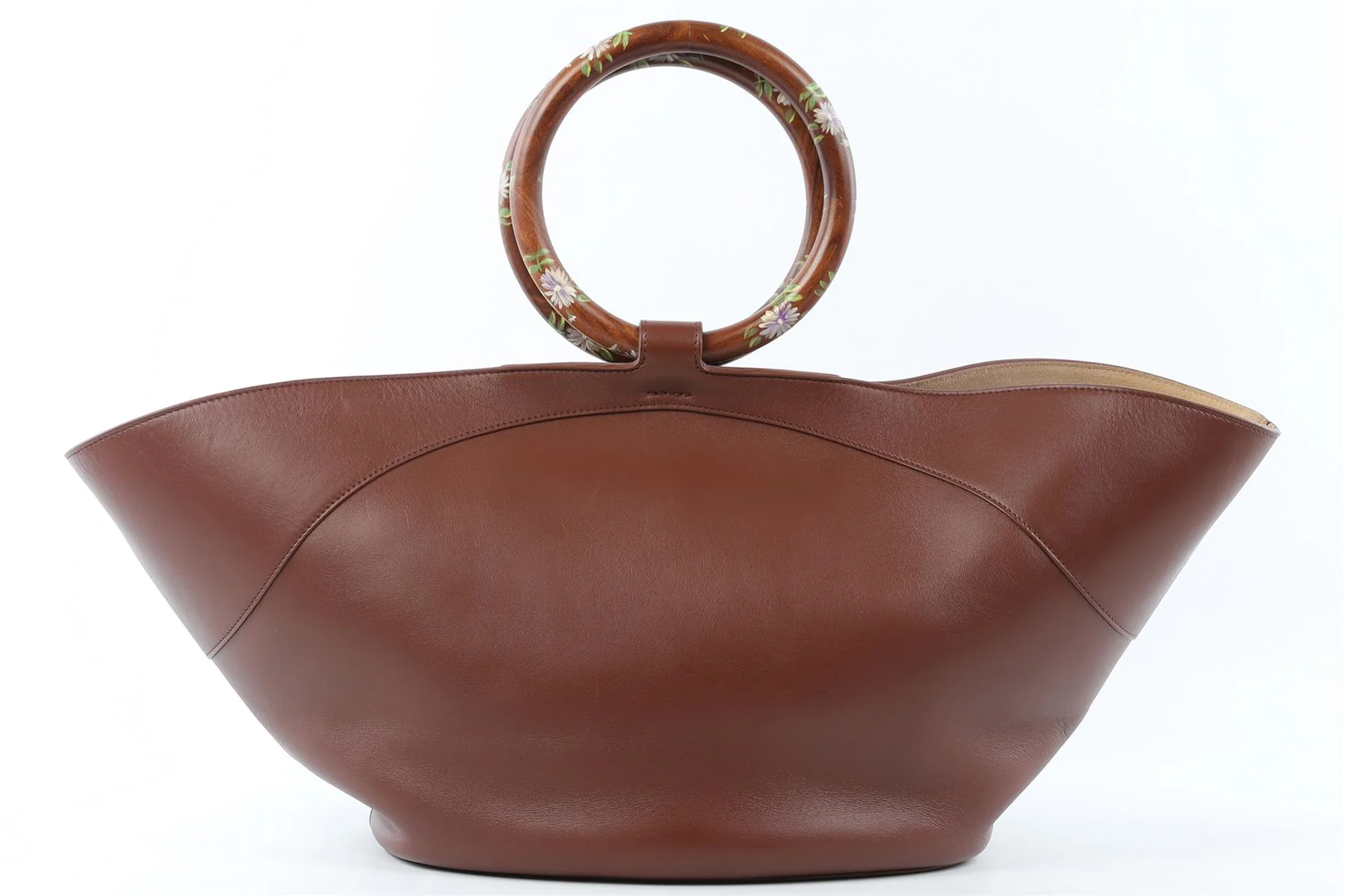 THE ROW BROWN MARKET LEATHER TOTE BAG - Image 2