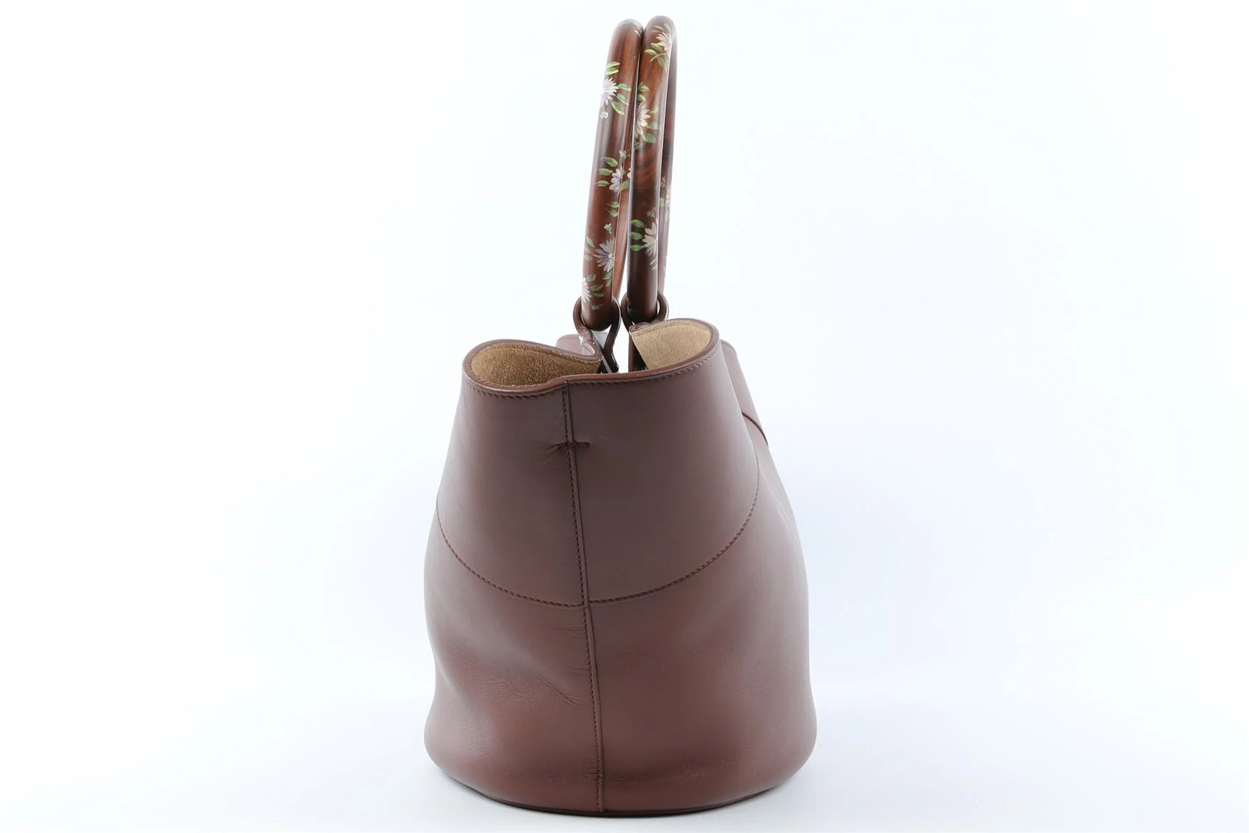 THE ROW BROWN MARKET LEATHER TOTE BAG - Image 4