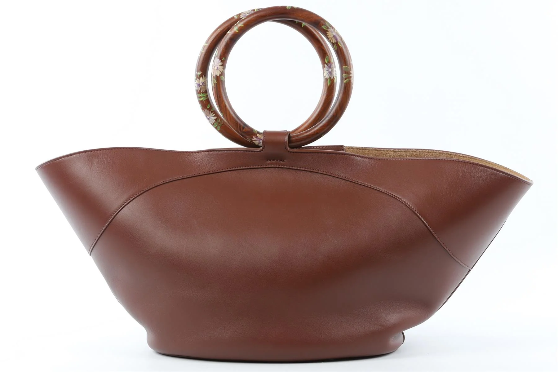 THE ROW BROWN MARKET LEATHER TOTE BAG - Image 6