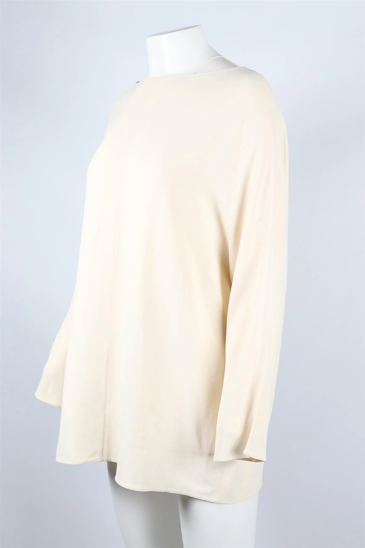 THE ROW CREAM CREPE TOP XSMALL - Image 2