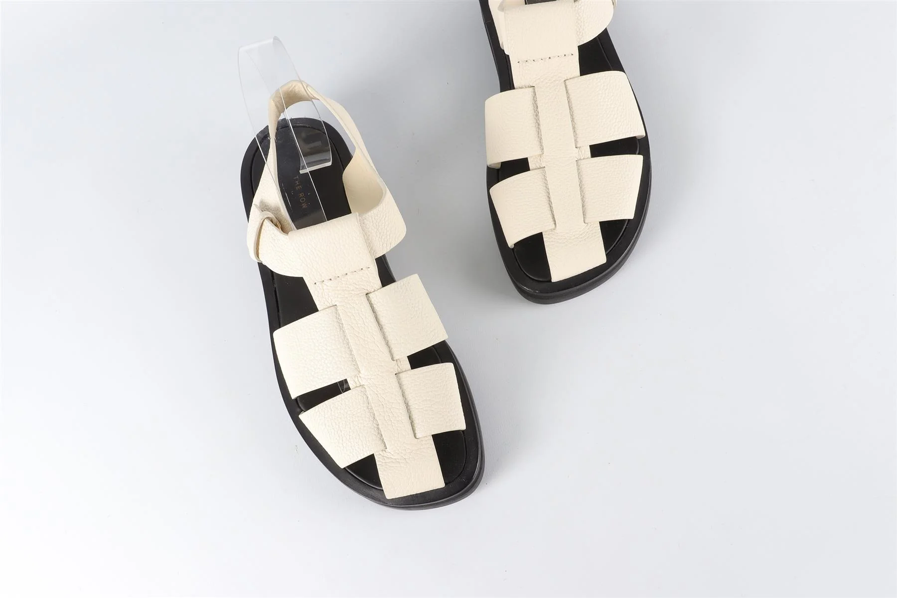 THE ROW CREAM FISHERMAN LEATHER SANDALS EU 38 UK 5 US 8 - Image 4