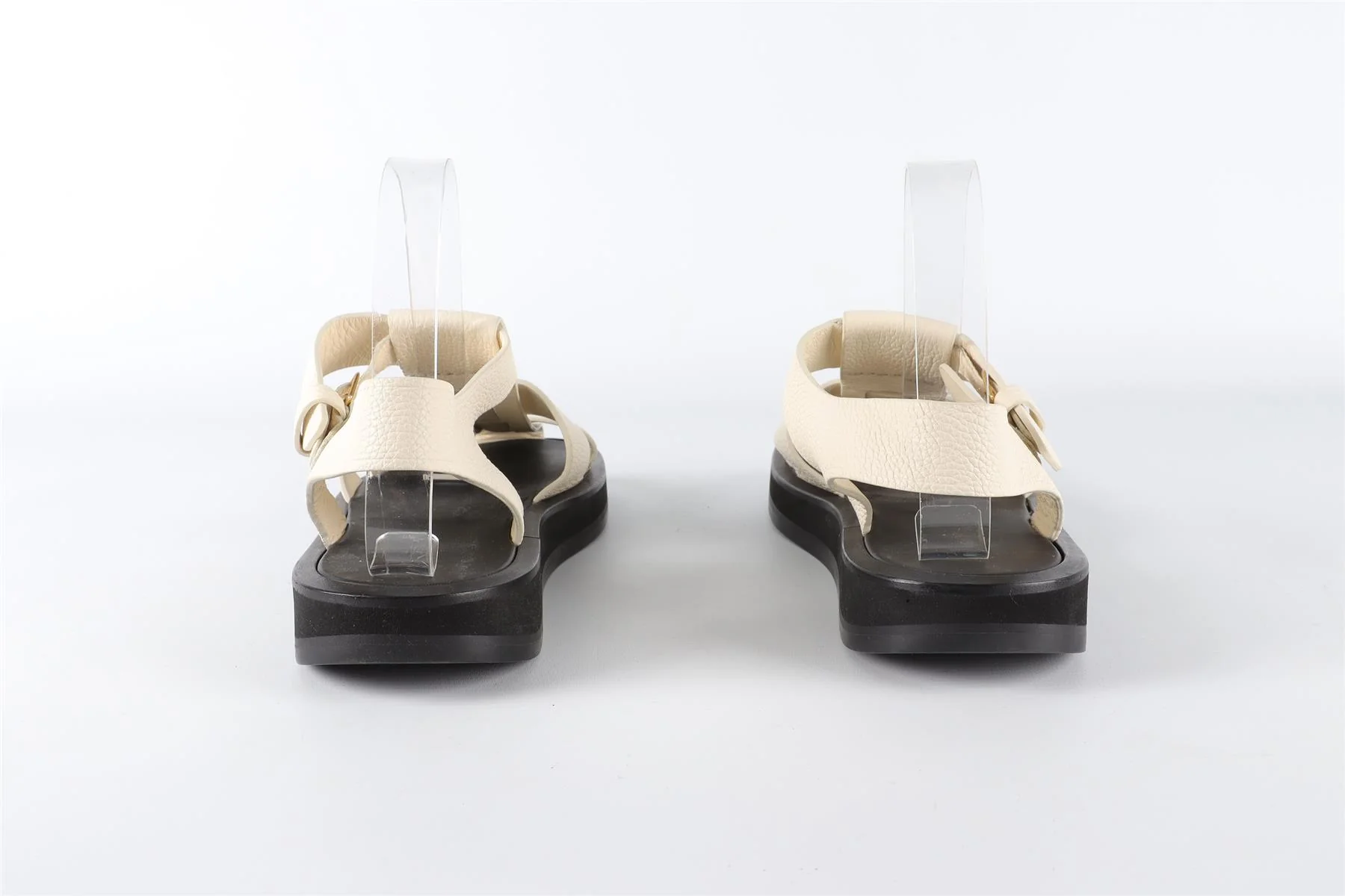 THE ROW CREAM FISHERMAN LEATHER SANDALS EU 38 UK 5 US 8 - Image 5