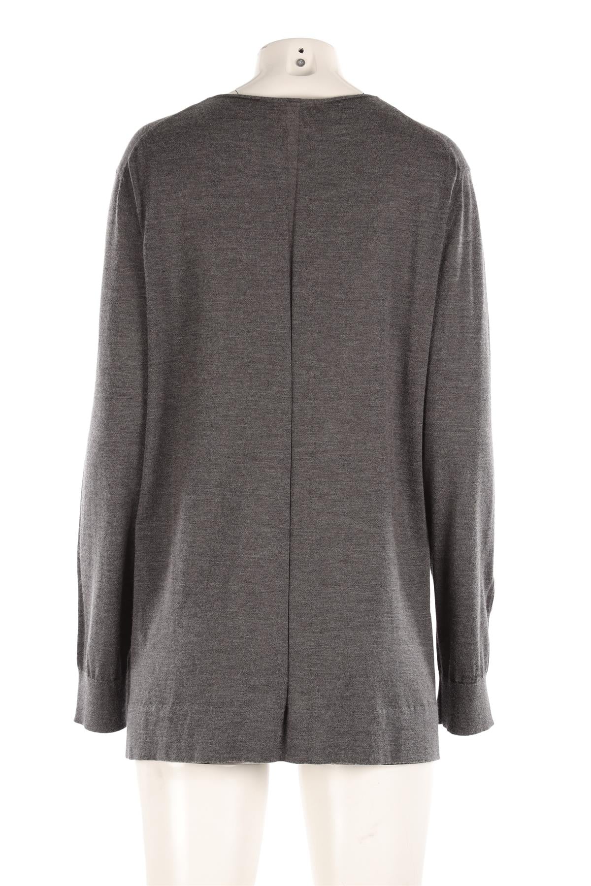 THE ROW GREY CASHMERE SWEATER MEDIUM - Image 4