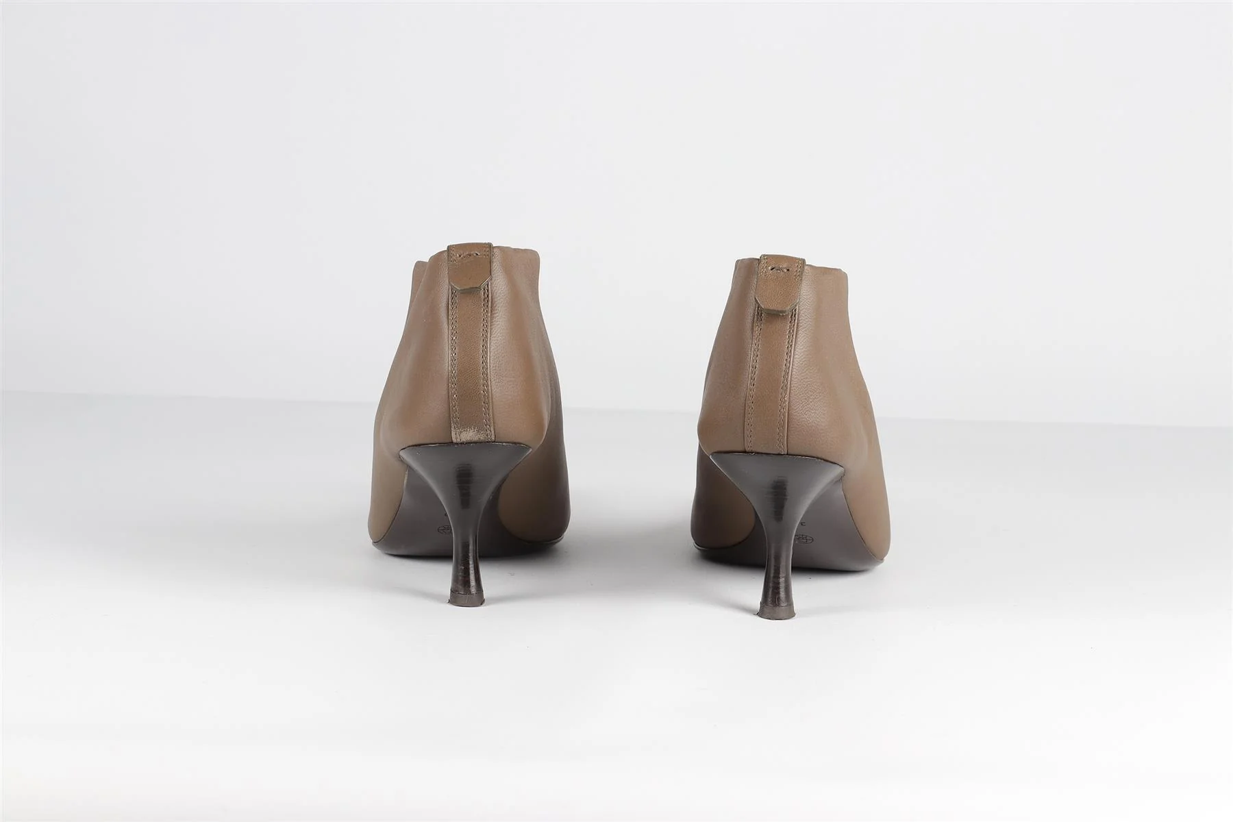 THE ROW KHAKI BOURGEOISE LEATHER ANKLE BOOTS EU 40 UK 7 US 10 - Image 5