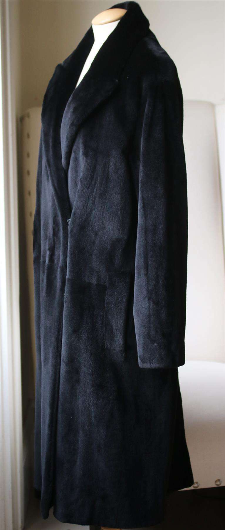 THE ROW LORY MINK FUR DOUBLE BREASTED COAT SMALL - Image 4