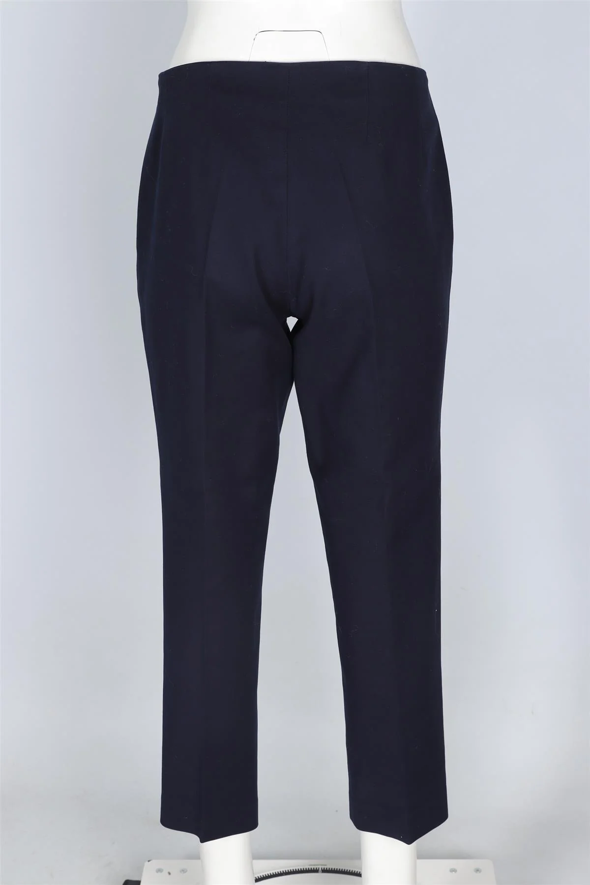 THE ROW NAVY COTTON STRAIGHT LEG PANTS US 10 UK 14 - Image 4