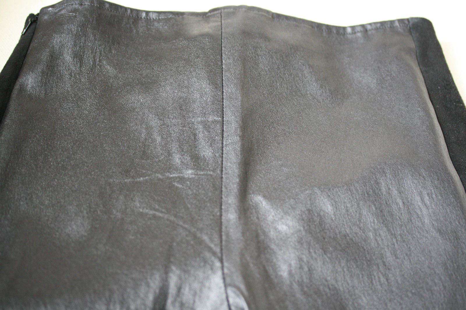 THE ROW SPETTO LEATHER AND SUEDE LEGGINGS US 4 UK 8 - Image 4