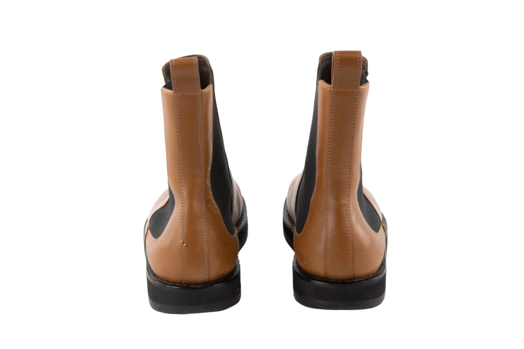 THE ROW TAN GAIA LEATHER ANKLE BOOTS EU 38 UK 5 US 8 - Image 5