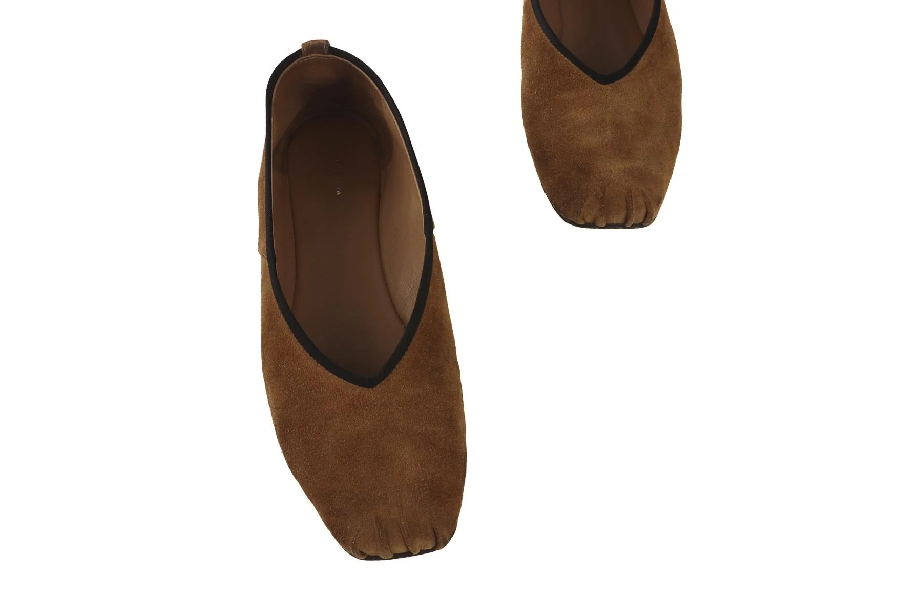 THE ROW TAN SUEDE BALLET FLATS  EU 38 UK 5 US 8 - Image 4