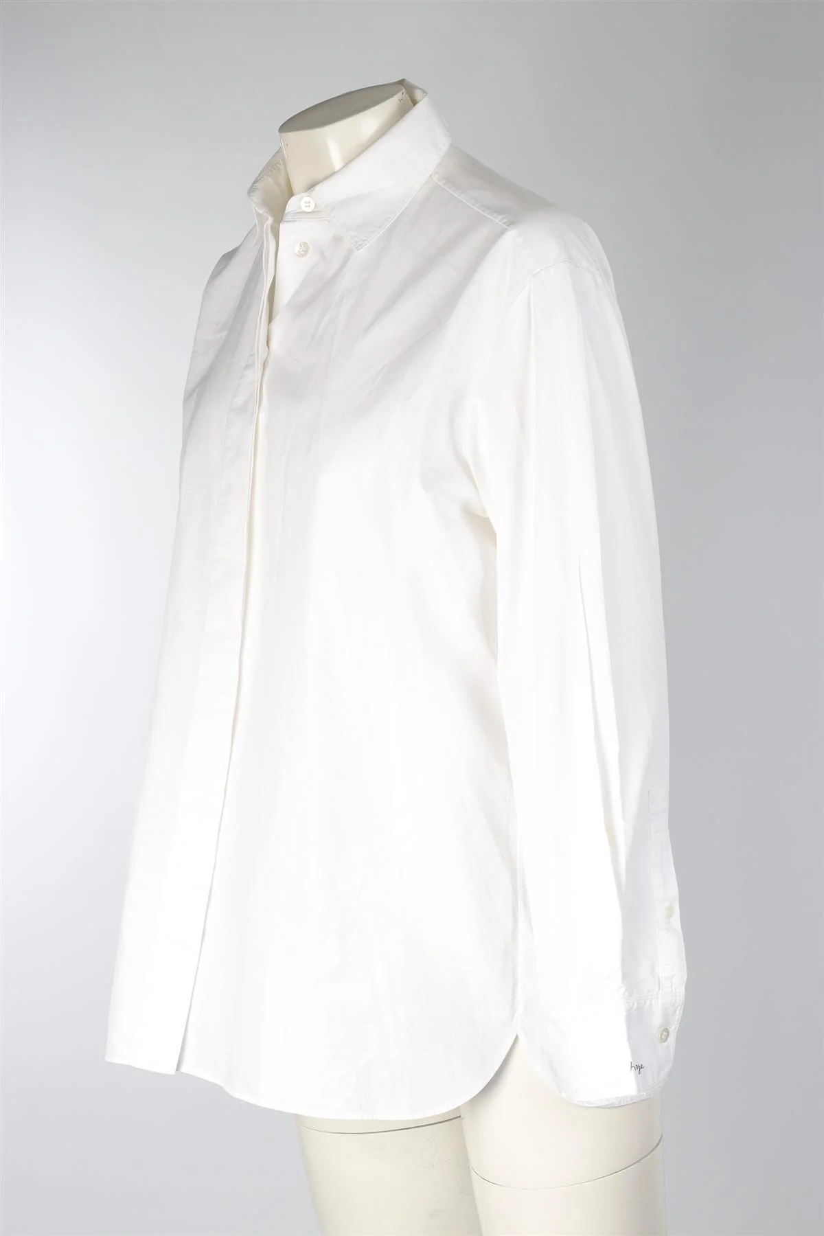 THE ROW WHITE COTTON SHIRT MEDIUM - Image 3