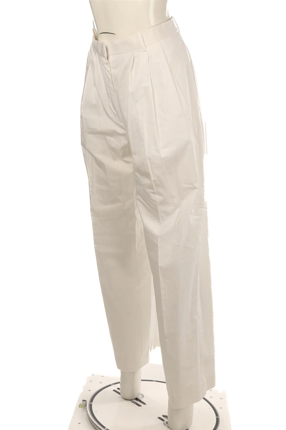 THE ROW WHITE COTTON STRAIGHT LEG PANTS US 2 UK 6 - Image 3