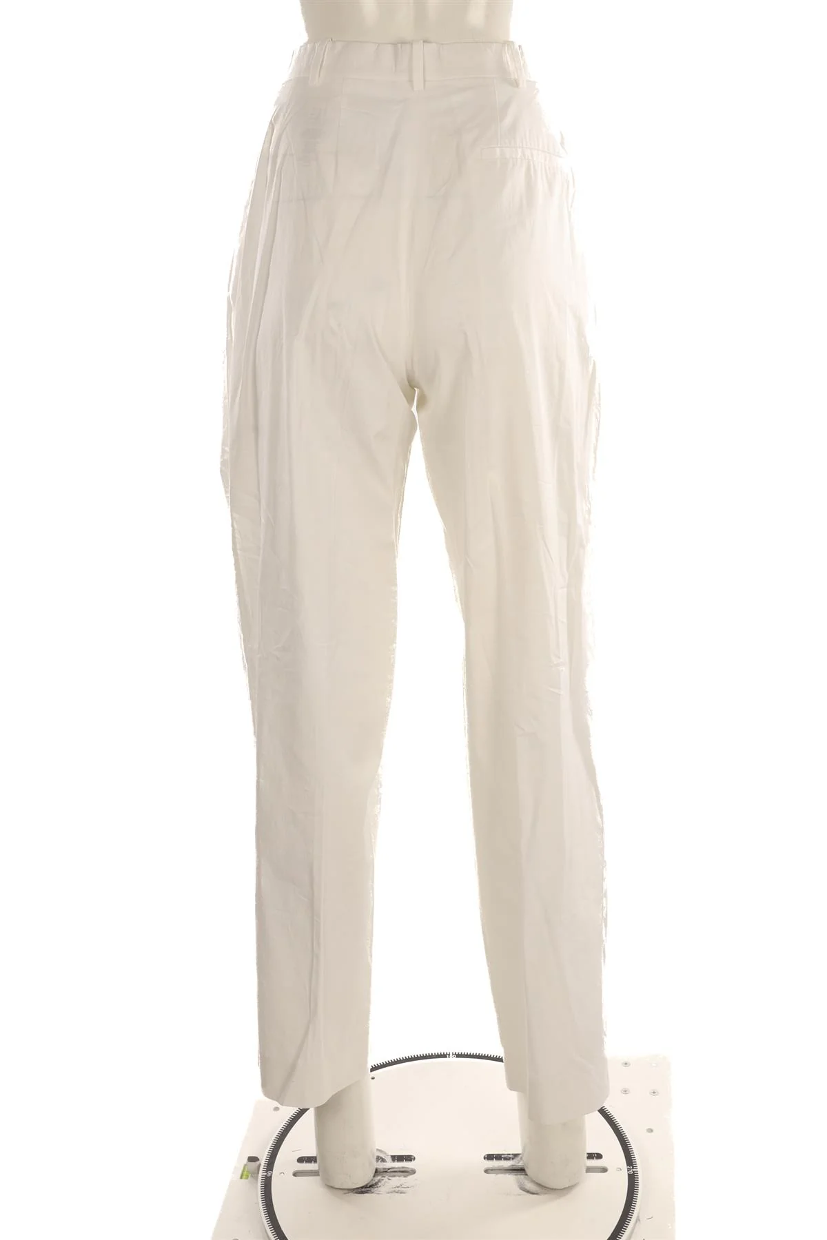 THE ROW WHITE COTTON STRAIGHT LEG PANTS US 2 UK 6 - Image 4