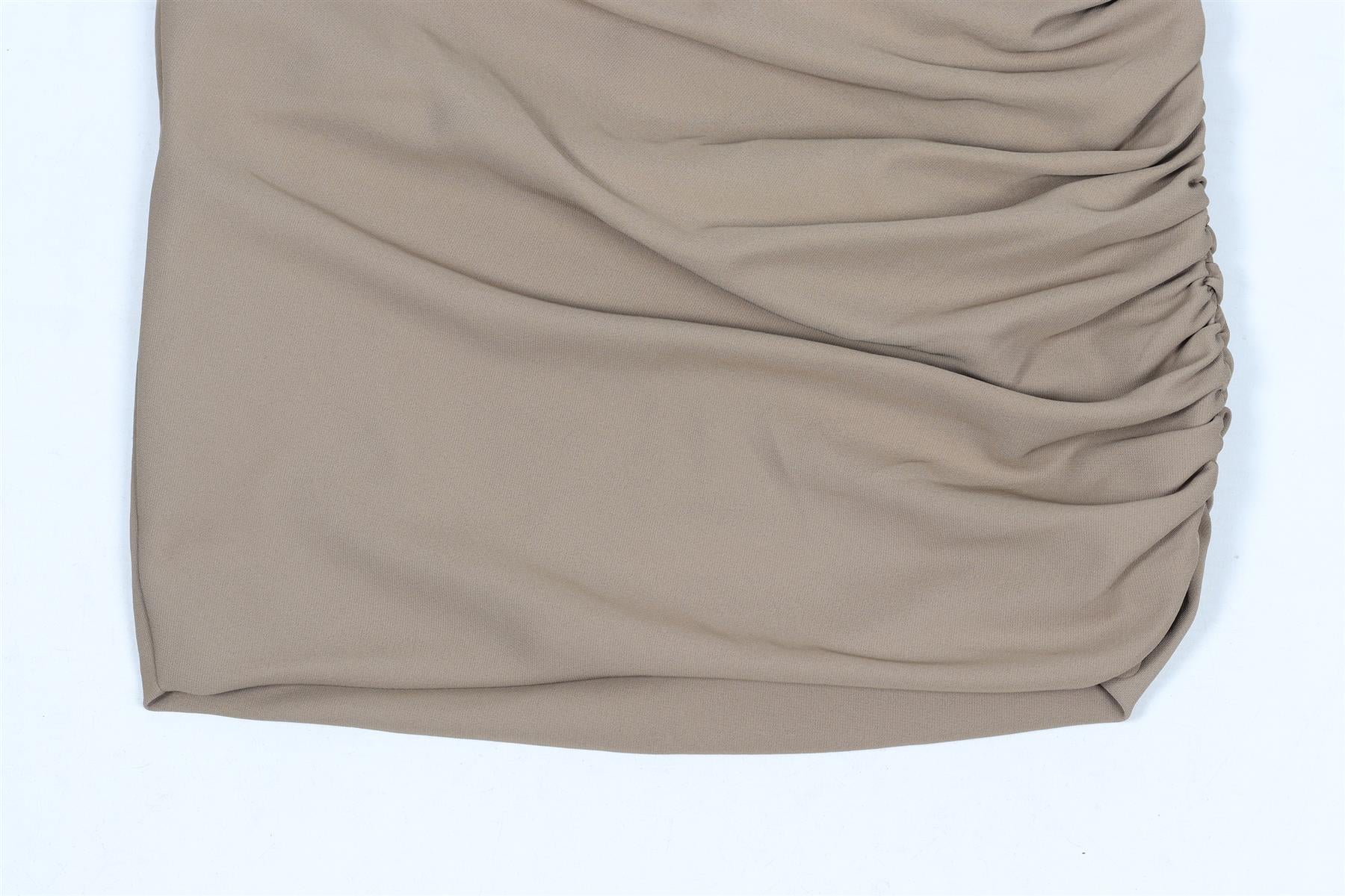 THE SEI BROWN CREPE MINI SKIRT US 0 UK 4 - Image 3