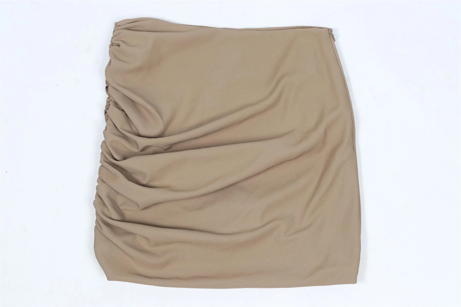 THE SEI BROWN CREPE MINI SKIRT US 0 UK 4 - Image 4