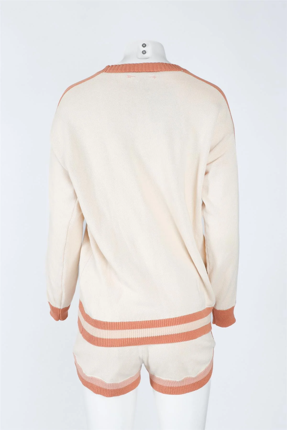 THE UPSIDE CREAM COTTON SWEATER AND SHORTS XSMALL - Image 4