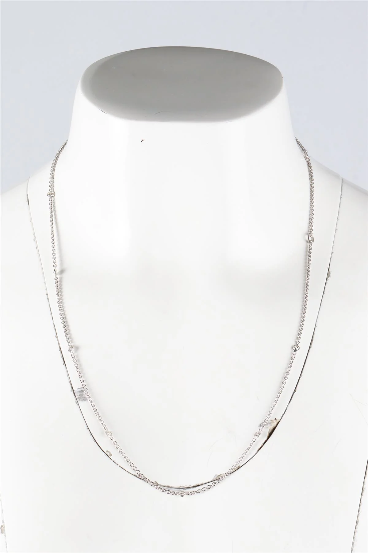 THEO FENNELL 18K WHITE GOLD AND DIAMOND CHAIN NECKLACE - Image 6