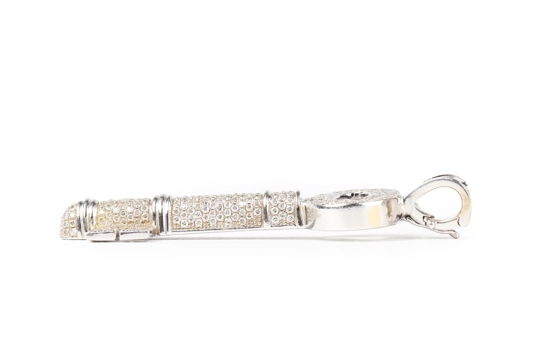 THEO FENNELL KEY 18K WHITE GOLD AND DIAMOND PENDANT - Image 5