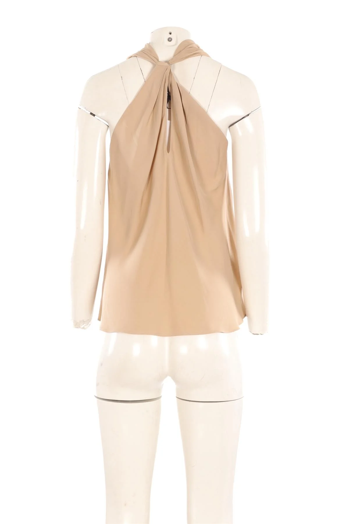 THEORY BEIGE SILK TOP MEDIUM - Image 4