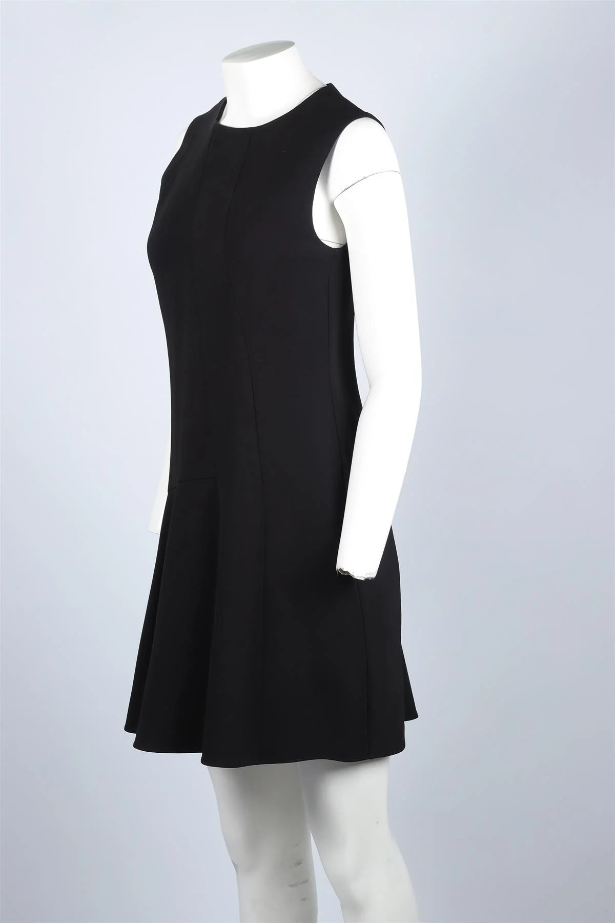 THEORY BLACK CREPE MIDI DRESS US 4 UK 8 - Image 3