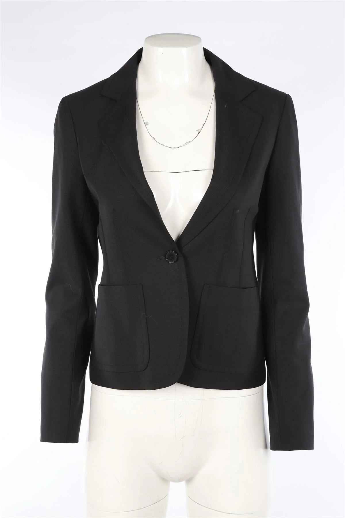 THEORY BLACK WOOL BLAZER US 6 UK 10 - Image 2